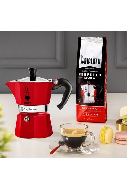 Moka Express Rosso Coffee Maker