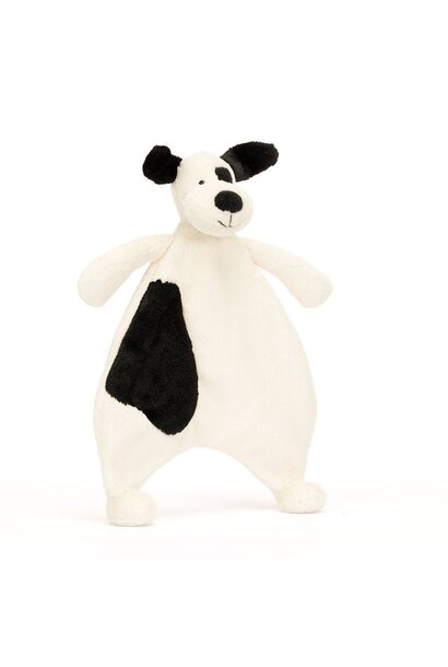 Bashful Black & Cream Puppy Comforter