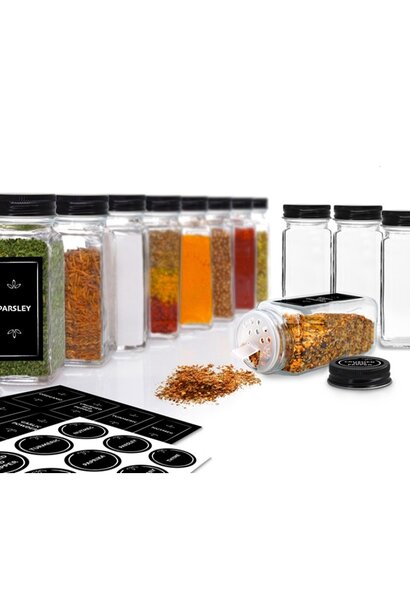 Spice Jars and Labels Set