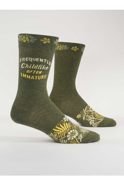 Frequently Childlike Often Immature Men's Socks