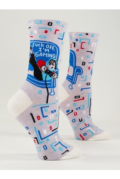 Fuck Off, I'm Gaming Women's Crew Socks