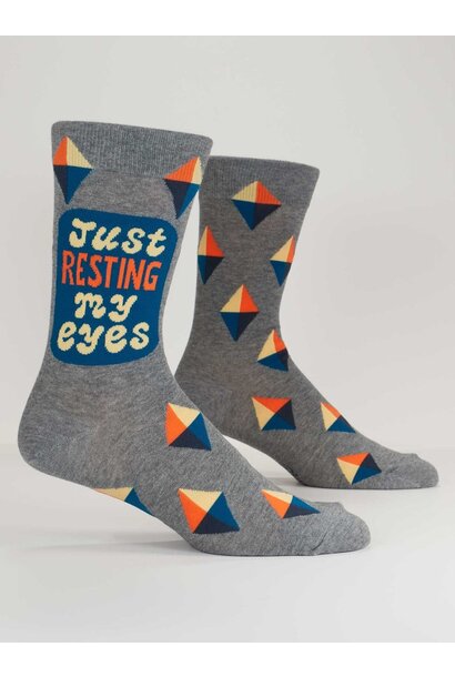 Resting My Eyes Men's Crew Socks