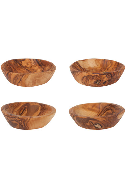 Olive Wood Pinch Bowls Set