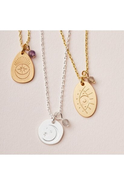 Stone Intention Charm Necklace