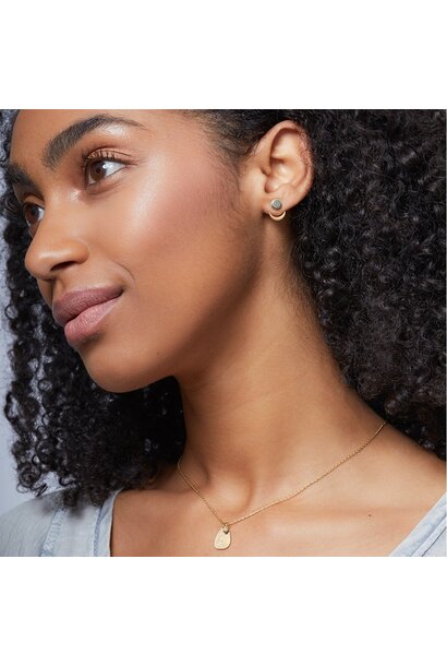 Stone Moon Phase Ear Jacket