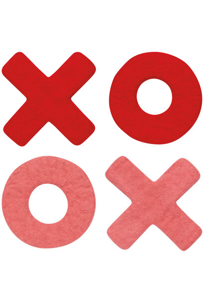XO Felted Wool Coaster Set