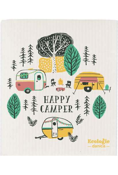 Happy Camper Swedish Sponge Cloth