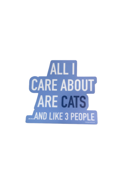 Care Cats Vinyl Sticker