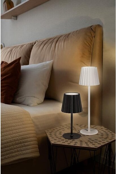 Fluted Shade LED Table Lamp