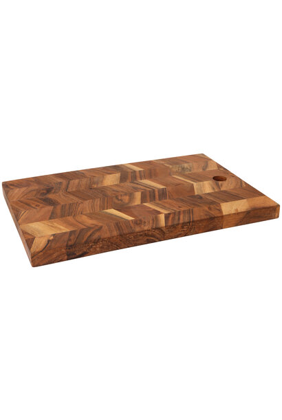 Acacia Chevron Serving Board