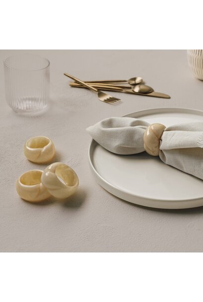 Resin Napkin Ring Set/4