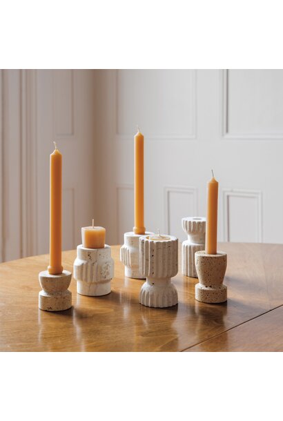 Travertine Candleholders