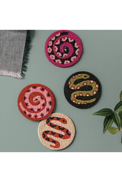 Gardenland Beaded Coasters Set
