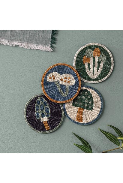 Wildgrove Beaded Coasters Set