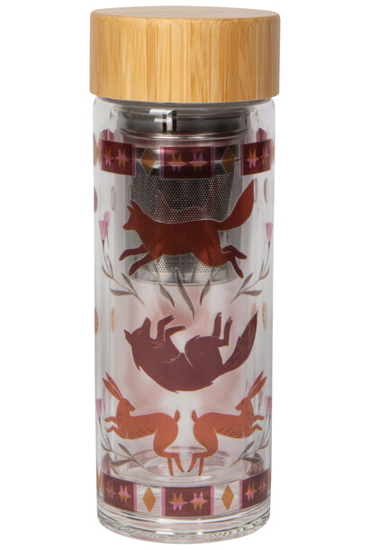 Folktale Glass Tea Infuser Bottle