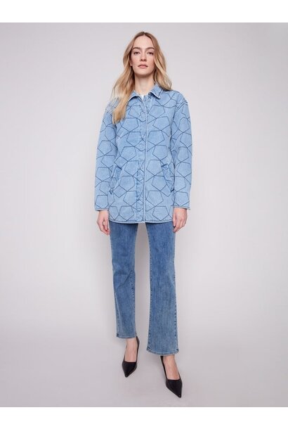 Star Quilted Denim Jacket