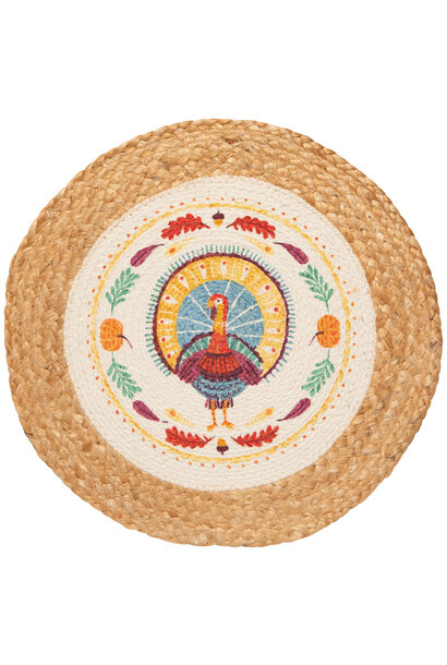 Autumn Plenty Thanksgiving Braided Placemat