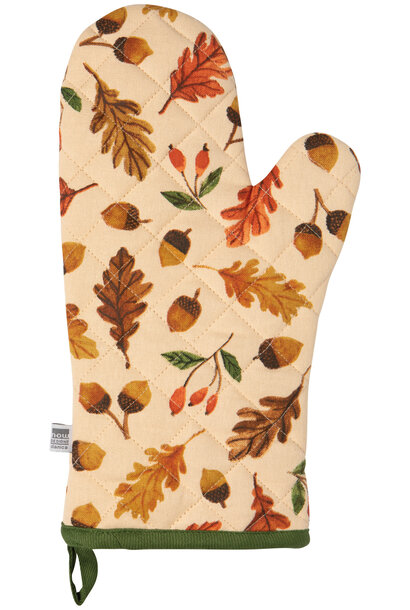 Oak and Acorn Oven Mitt