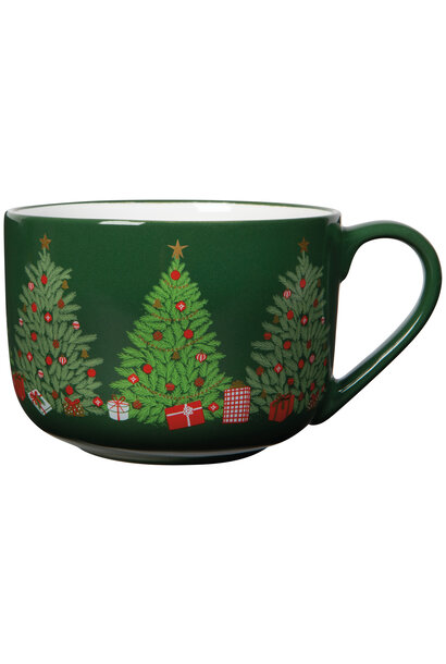 Festive Fir Christmas Latte Mug