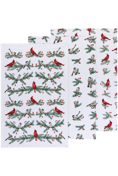Birds & Boughs Baker's Floursack Dishtowels Set