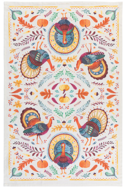 Autumn Plenty Thanksgiving Dishtowel