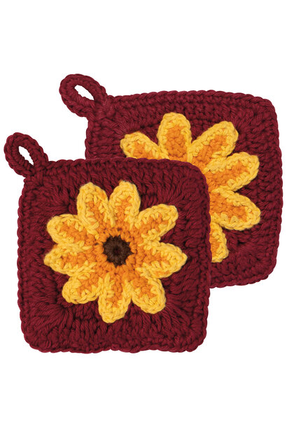 Sunflower Splendor Crochet Sponges Set