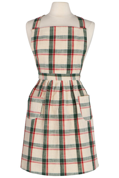 Noel Plaid Classic Christmas Apron