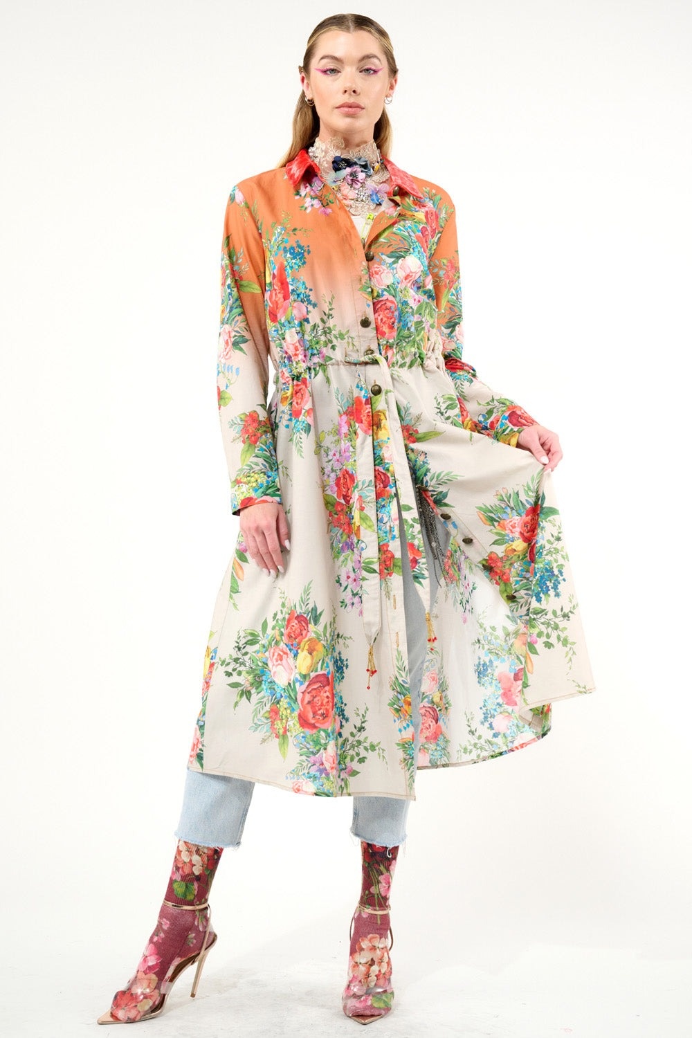 Zinnia Shirt Dress-2
