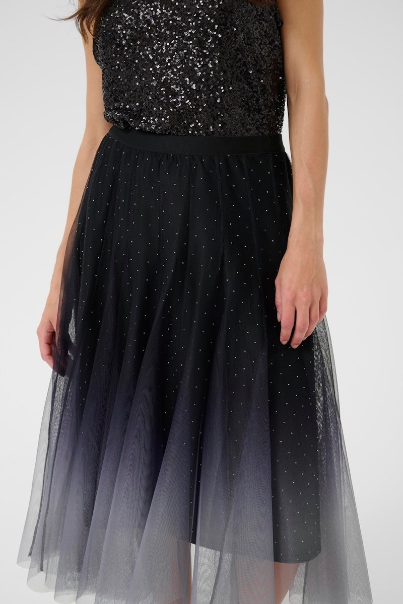 Glittery Mesh Skirt-4