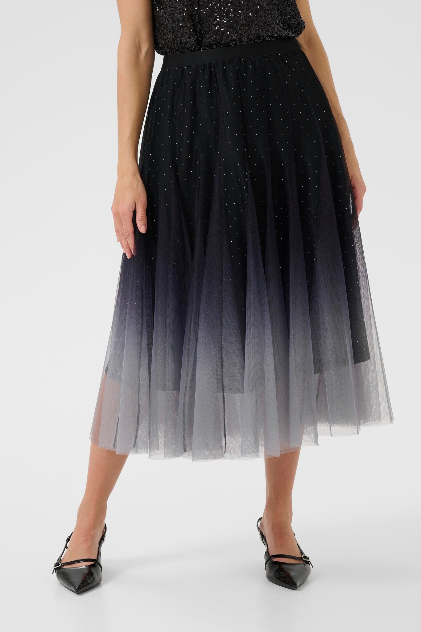 Glittery Mesh Skirt-3