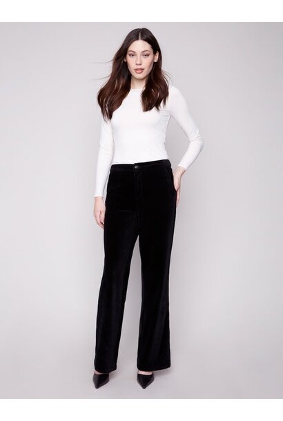 Wide Leg Stretch Corduroy Pants