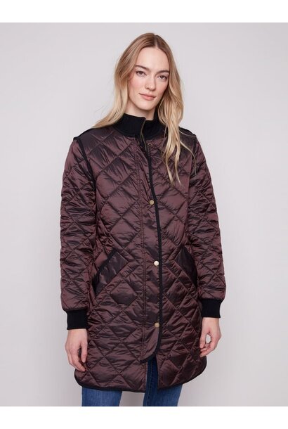 Long Quilted Puffer Jacket