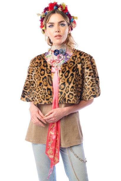 Grace Kelly Reversible Fur Cape