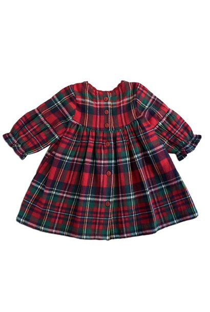 Yuletide Check Baby Dress