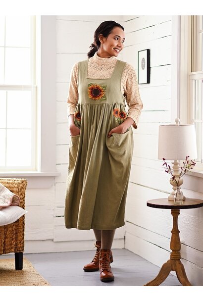 Sunflower Pinafore Dress