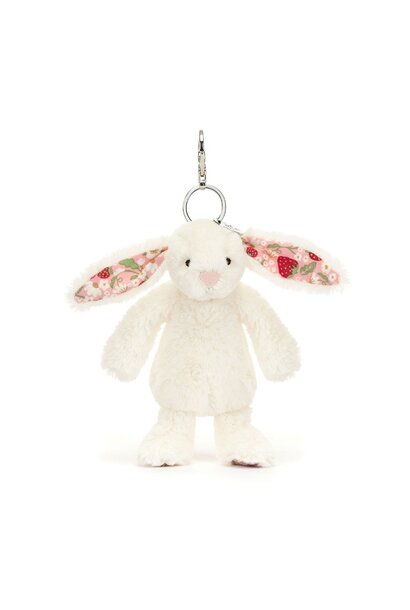 Blossom Cream Bunny 'Berry' Bag Charm