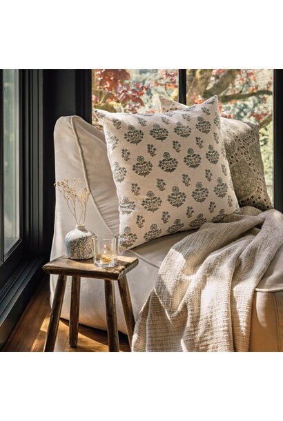Salvia Block Print Pillow