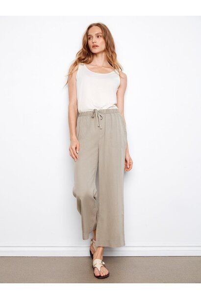 Tencel Wide Leg Jogger Pants