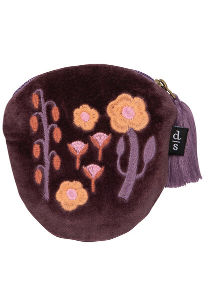Petal Power Embroidered Coin Purse