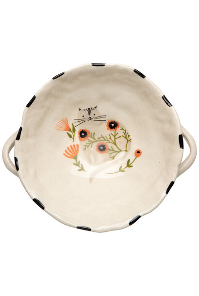 Catbloom Footed Bowl