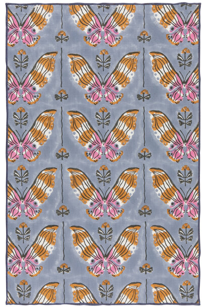 Aurora Block Print Dishtowel