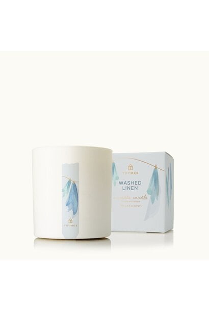 Washed Linen Poured Candle