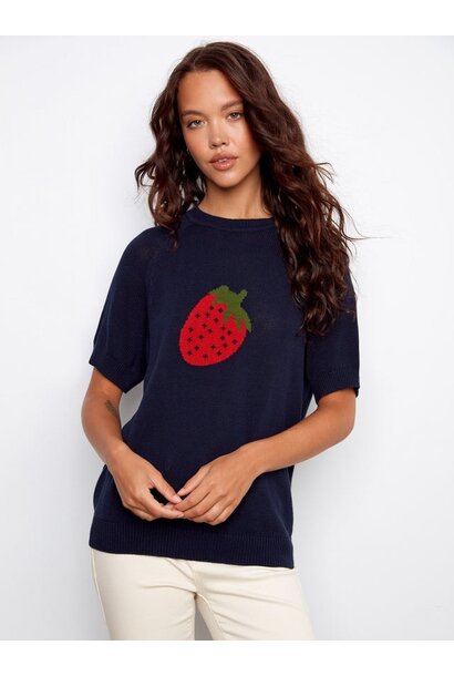 Short Sleeve Cotton Knit Top