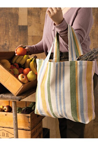 Market Stripe Tote Bag
