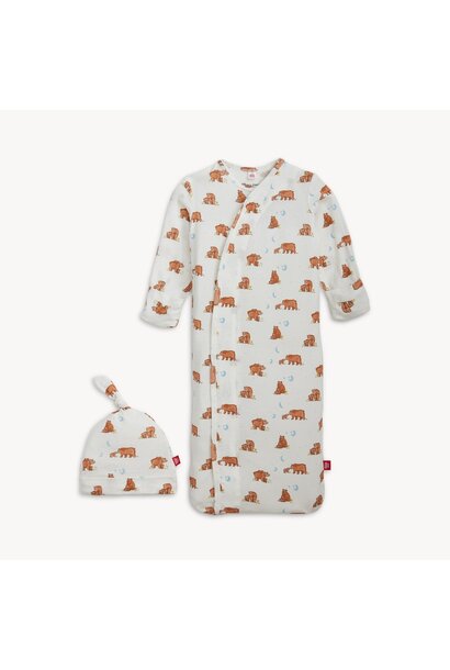 Modal Magnetic Gown + Hat Set