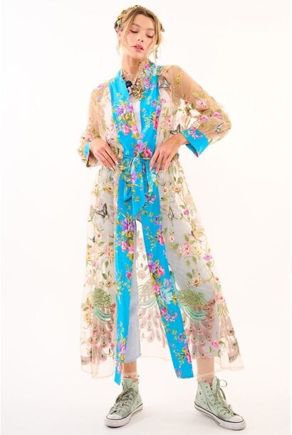 Garden Of Eden Embroidered Mesh Duster