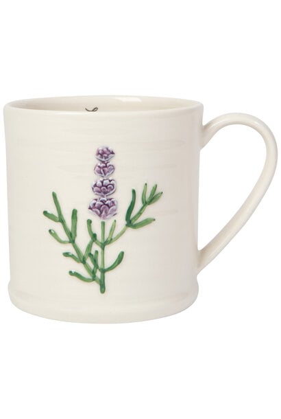 Lavender Embossed Mug