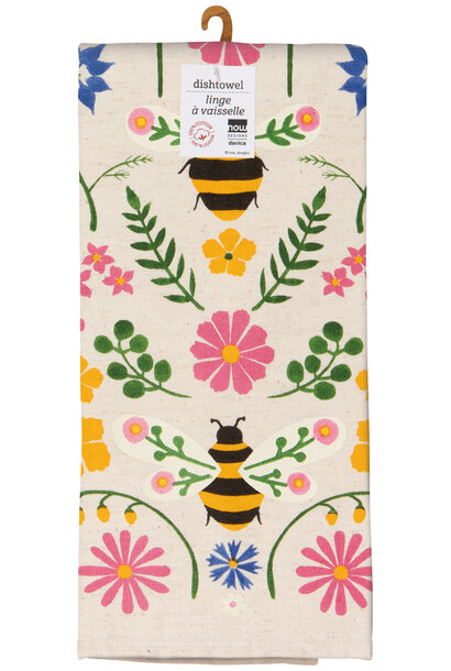 Bee Garden Dishtowel