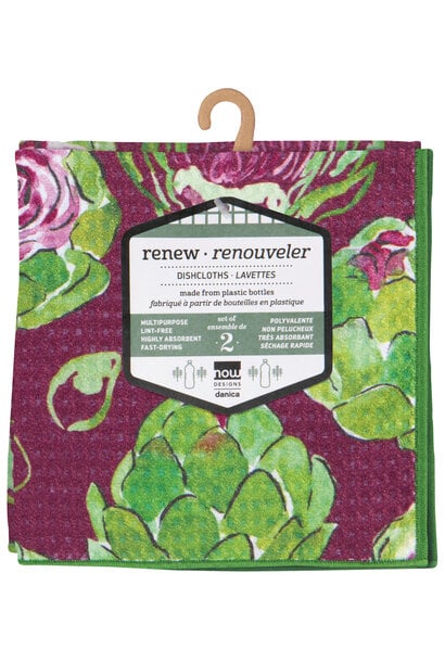 Artichoke Recycled Microfibre Dishcloth Set