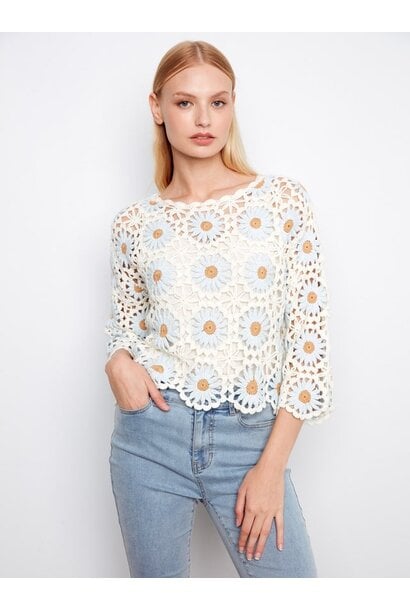 Flower Crochet Sweater